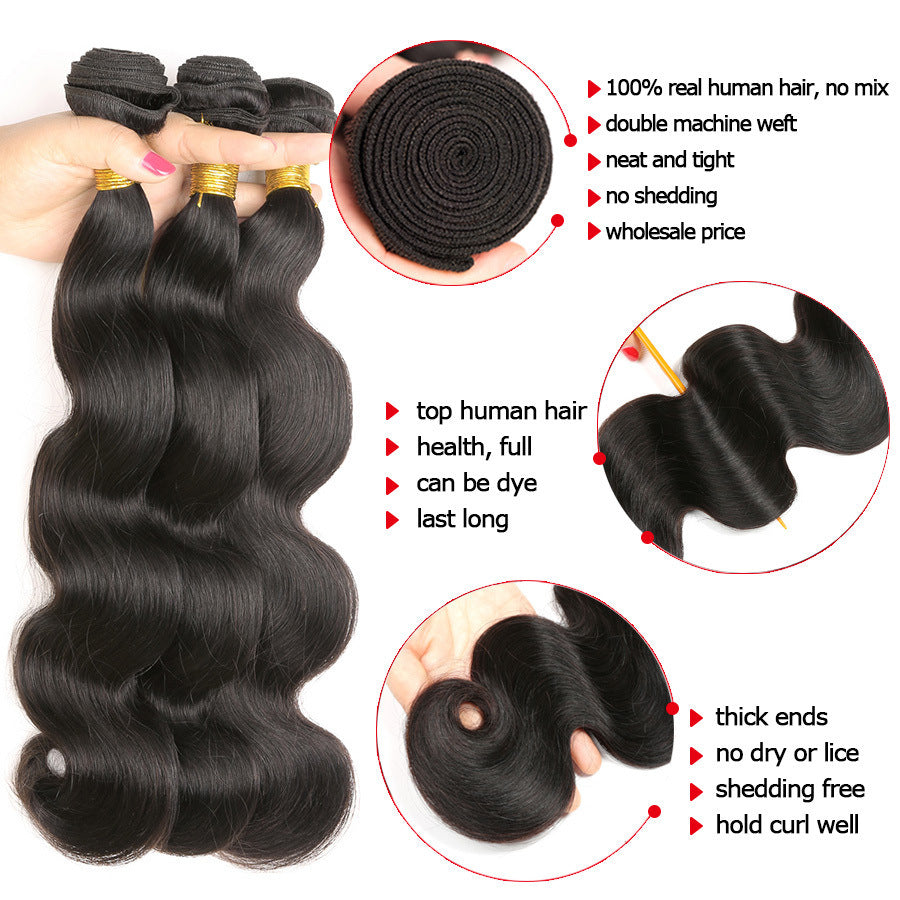 Virgin Body Wave Hair Bundles – Premium Real Hair Voluminous