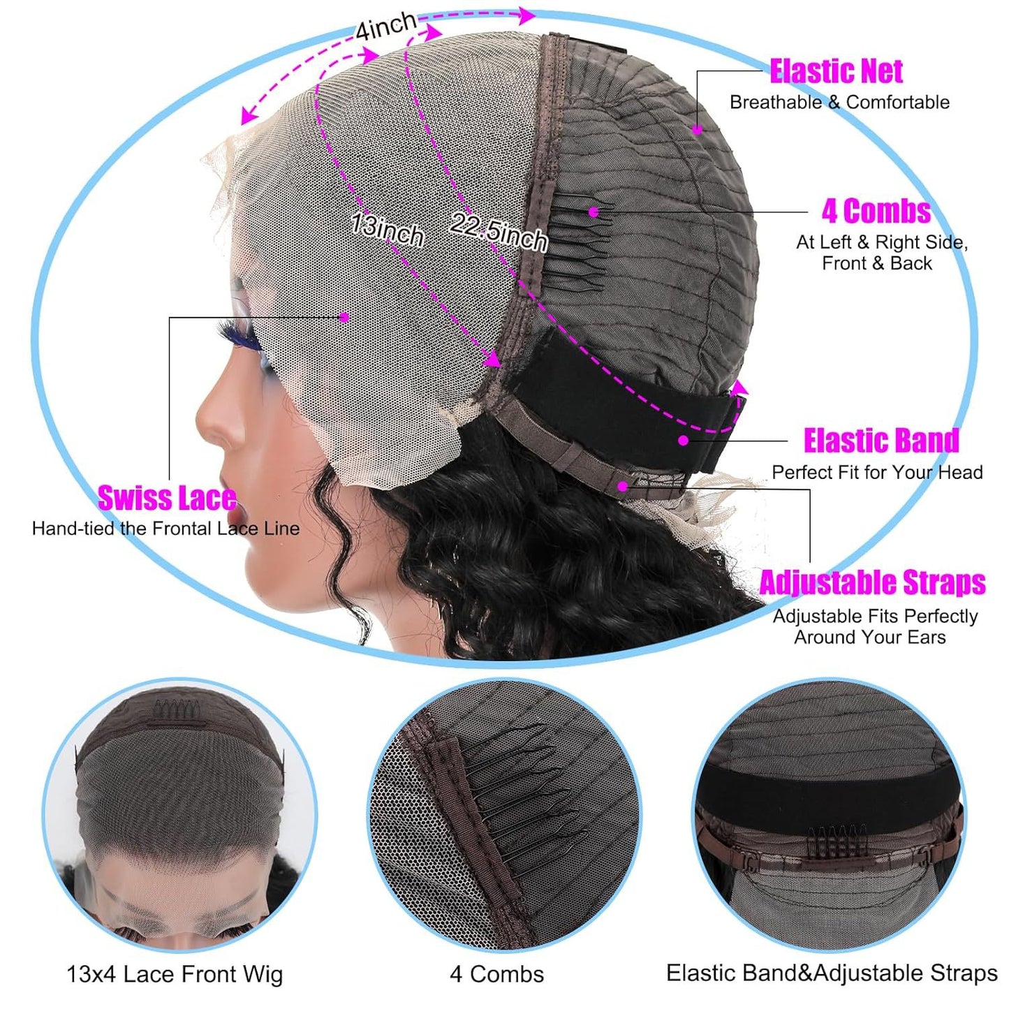 Deep Wave HD Lace Wig – Natural Hairline (Glueless)