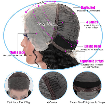 Deep Wave HD Lace Wig – Natural Hairline (Glueless)